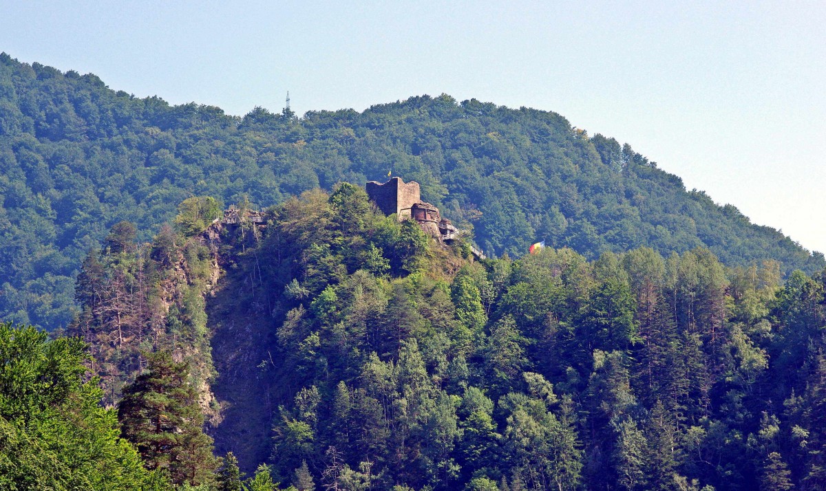 Zdjęcia: widok znad rzeki Arges, Góry Fogaraskie, Zamek Poienari, RUMUNIA Zdjęcia: widok znad rzeki Arges, Góry Fogaraskie, Zamek Poienari, RUMUNIA