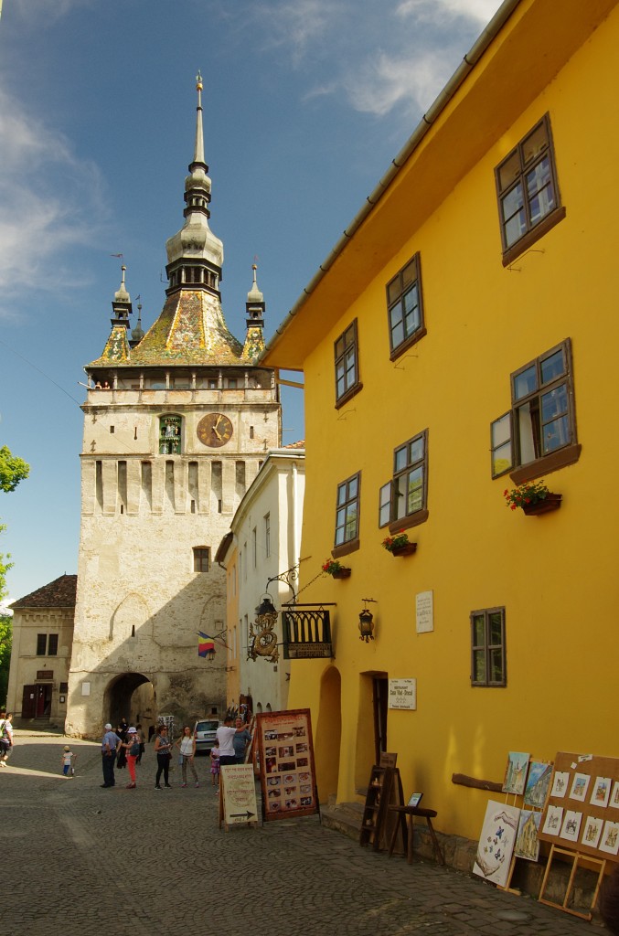 Zdjęcia: Sighishoara, Transylwania, Dom Drakuli - ten żółty :), RUMUNIA Zdjęcia: Sighishoara, Transylwania, Dom Drakuli - ten żółty :), RUMUNIA