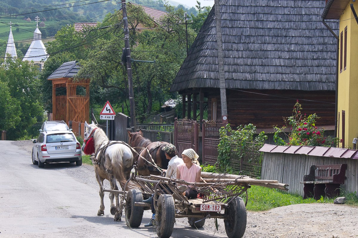 Zdjęcia: wioska Budesti, Maramuresz, Na ulicy, RUMUNIA Zdjęcia: wioska Budesti, Maramuresz, Na ulicy, RUMUNIA
