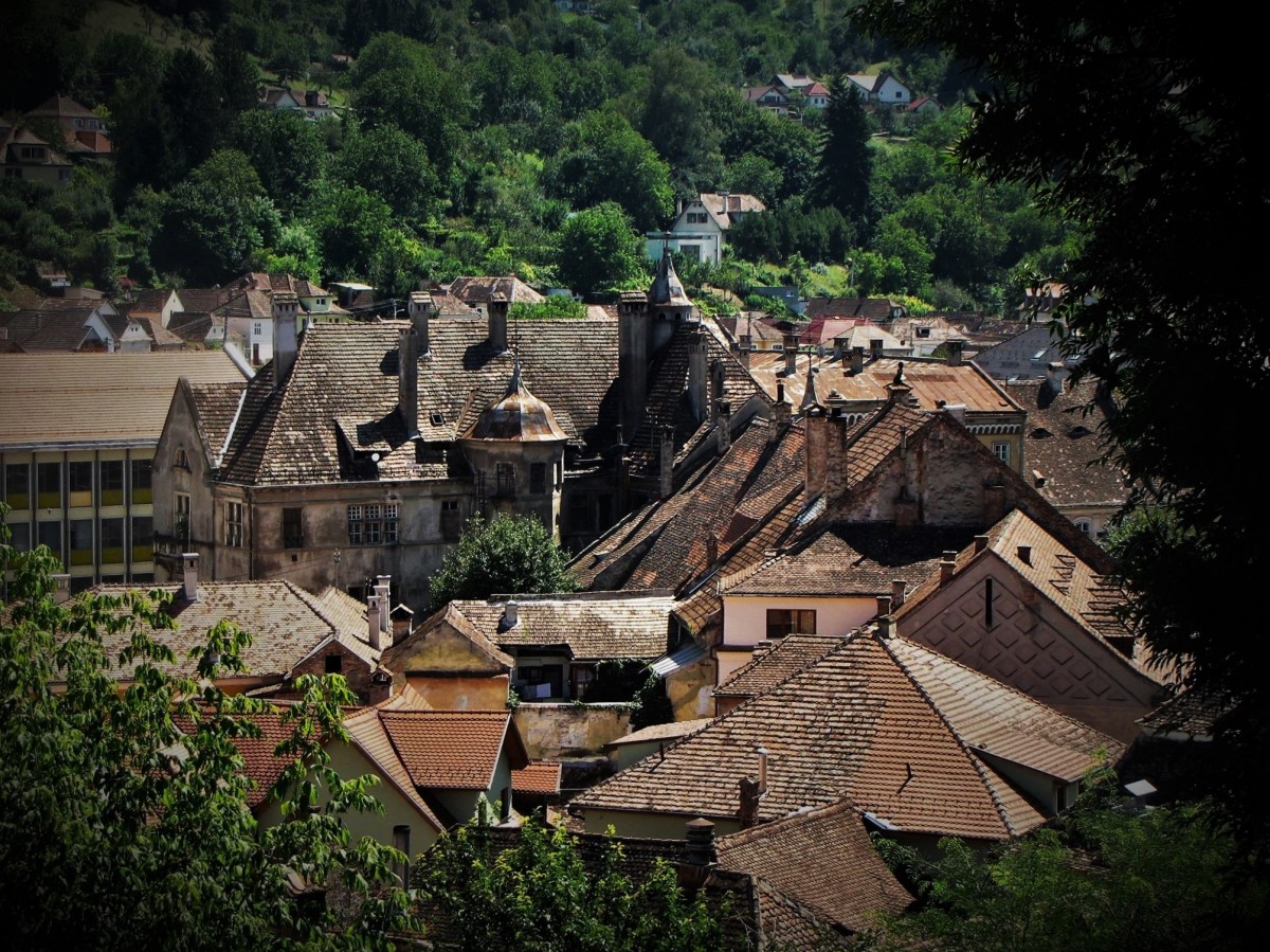 Zdjęcia: Sighisoara, Transylwania, Acoperișuri, RUMUNIA Zdjęcia: Sighisoara, Transylwania, Acoperișuri, RUMUNIA