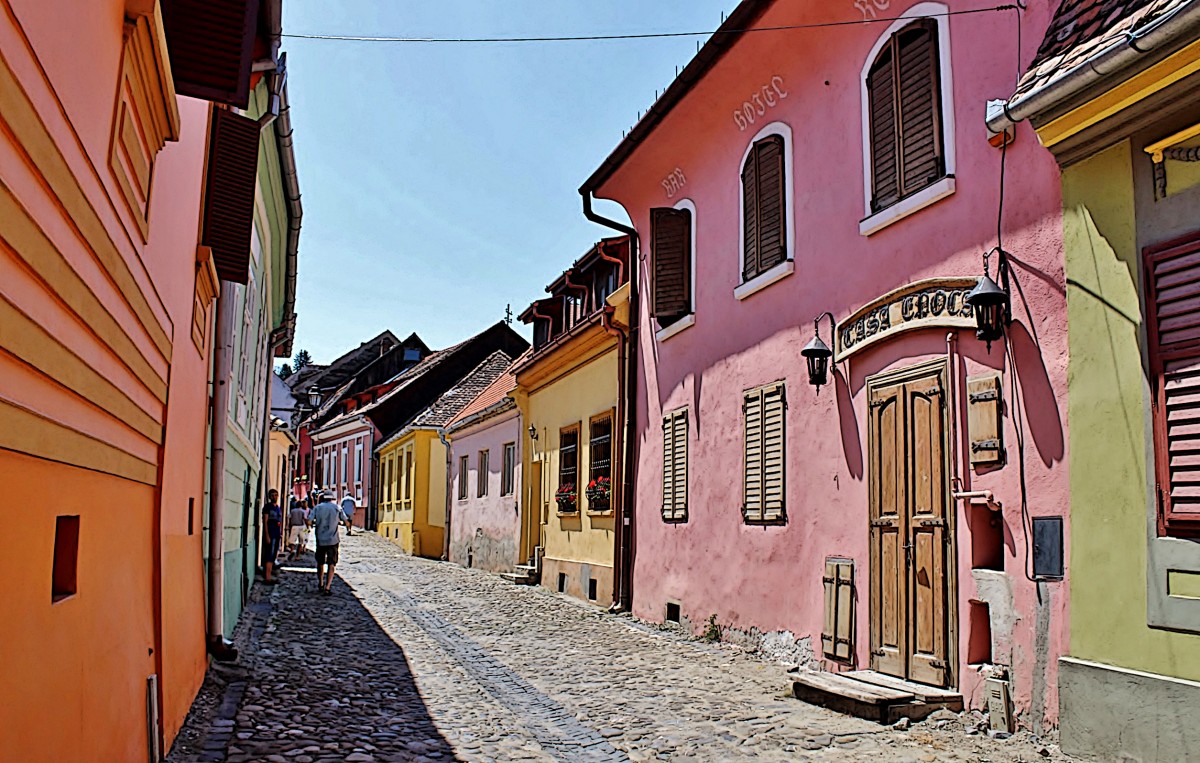 Zdjęcia: Sighișoara/Szigiszoara/, Siedmiogród, Uliczka Starego Miasta, RUMUNIA Zdjęcia: Sighișoara/Szigiszoara/, Siedmiogród, Uliczka Starego Miasta, RUMUNIA