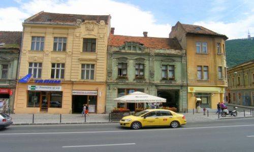 Zdjęcie RUMUNIA / Transylwania / Braszow / Kamieniczki w Braszowie