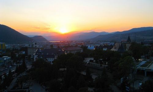 Zdjecie RUMUNIA / Bukowina / Piata Neamet / widok z okna