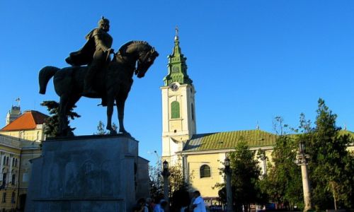 Zdjecie RUMUNIA / Transylwania / Oradea /  na placu Piata Unirii