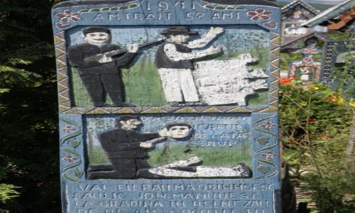 Zdjecie RUMUNIA / MARMAROSZ  / SAPANTA  / WESOY CMENTARZ 