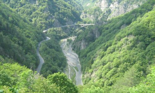 Zdjęcie RUMUNIA / okręg Ardzesz / trasa transfogarska / widok z pałacu Drakuli