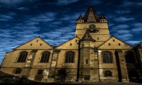 Zdjecie RUMUNIA / Transylwania / Sibiu / Sybin Noc