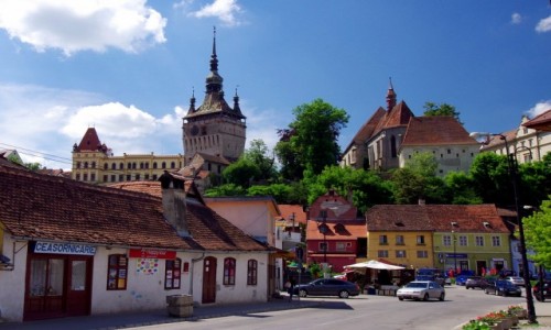 Zdjecie RUMUNIA / Transylwania / Sighishoara / Widok na Grne Miasto