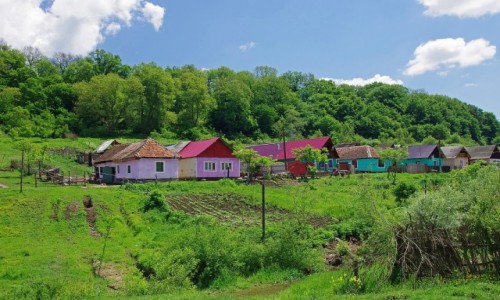 Zdjęcie RUMUNIA / Transylwania / Okolice Bunesti / Cygańska wioska