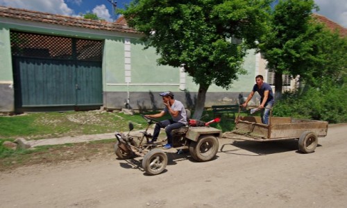 Zdjecie RUMUNIA / Transylwania / Viscri / Aby do przodu...