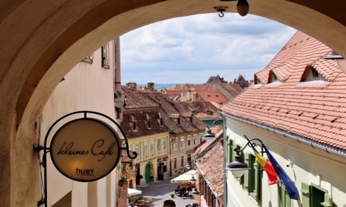 Zdjęcie RUMUNIA / Siedmiogród / Sybin / Widok z Bramy Schodowej