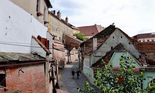 Zdjęcie RUMUNIA / Siedmiogród / Sybin / Uliczki Starego Miasta