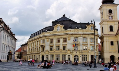 Zdjecie RUMUNIA / Siedmiogrd / Sybin / Piata Mare-rynek 