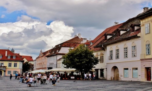 Zdjęcie RUMUNIA / Siedmiogród / Sybin / Piata Mare-rynek