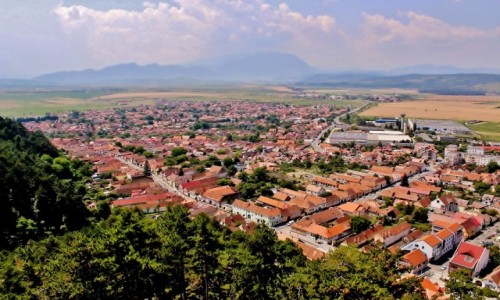 Zdjecie RUMUNIA / Siedmiogrd / Rșnov /  Rșnov - widok z zamku