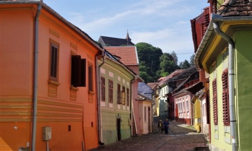 Zdjcie RUMUNIA / Siedmiogrd / Uliczka starego miasta / Rumuskie miasteczka: Sighisoara