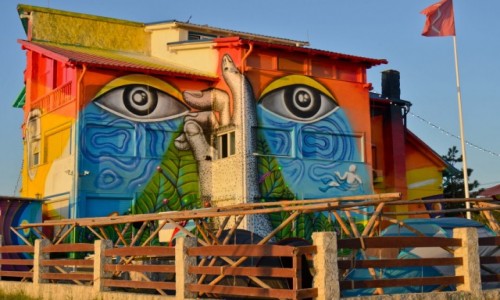 Zdjcie RUMUNIA / Vama Veche / Vama Veche / Mural przez due 