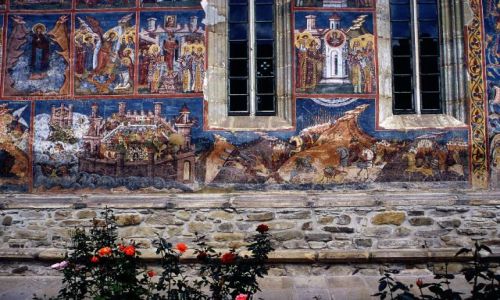 Zdjęcie RUMUNIA / Bukowina / monastyr w Moldovita / historia malowana