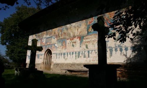 Zdjęcie RUMUNIA / Bukowina / Arbore / Malowany klasztor w Arbore
