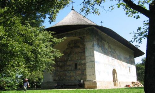 Zdjęcie RUMUNIA / Mołdawia / Bukowina / Arbore / Malowane cerkwie - Arbore