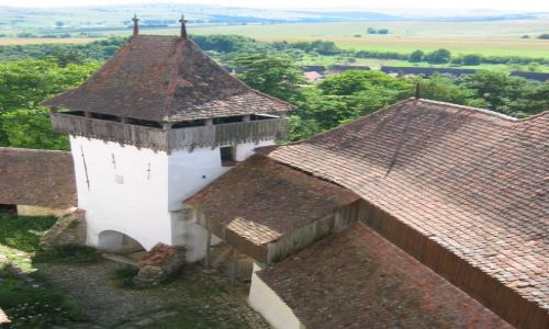 RUMUNIA / Siedmiogrd / Viscri (niem. Weisskirch) / Viscri - mury obronne