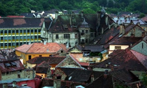 Zdjecie RUMUNIA / Transylwania / Sighisoara / Dachy Sighisoary