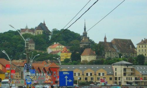 Zdjecie RUMUNIA / Transylwania / Sighisoara / nowa i stara Sighisoara