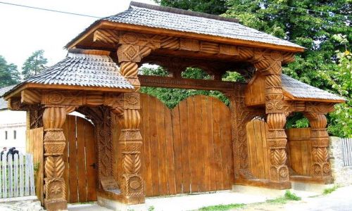 Zdjcie RUMUNIA / Transylwania / Horezu / brama