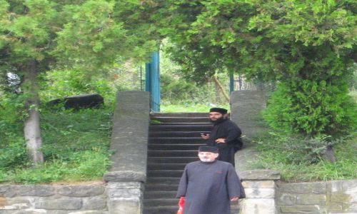 Zdjęcie RUMUNIA / Transylwania / Cozia / duchowni prawosławni