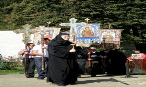 Zdjcie RUMUNIA / Modawia / Monastyr Voronet / Procesja