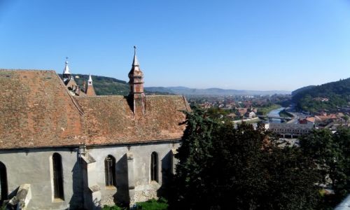 Zdjęcie RUMUNIA / TRANSYLWANIA / Sighisoara / Widok na rzekę