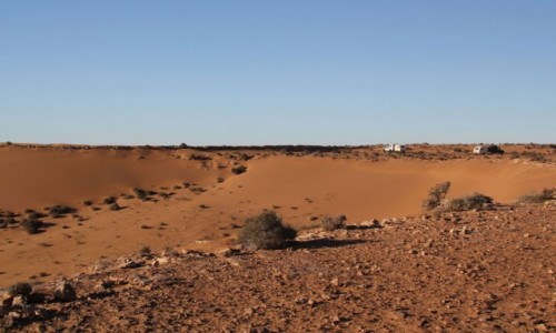 Zdjcie SAHARA ZACHODNIA / Saguia El Hamra / gdzie w piaskach pustyni / Fort na saharyjskim klifie