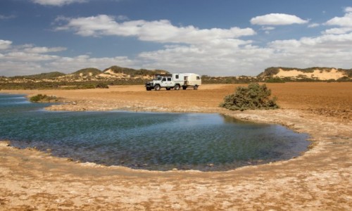 Zdjecie SAHARA ZACHODNIA / Dakhla-Oued Ed-Dahab / Sebkhet Imlily / Woda na pustyni