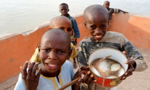 Zdjcie SENEGAL / Saint Louis / port w Saint Louis / Mali rybacy