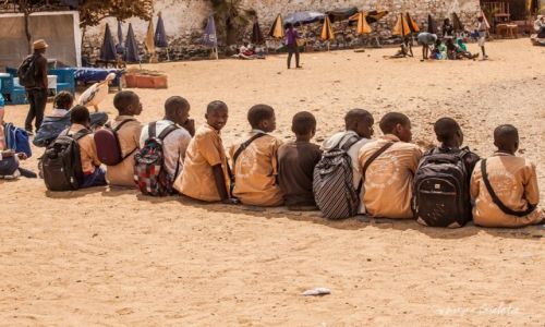 Zdjecie SENEGAL / Senegal / Senegal / African Road Trip - uczniowie na wyspie Ngore w Senegalu