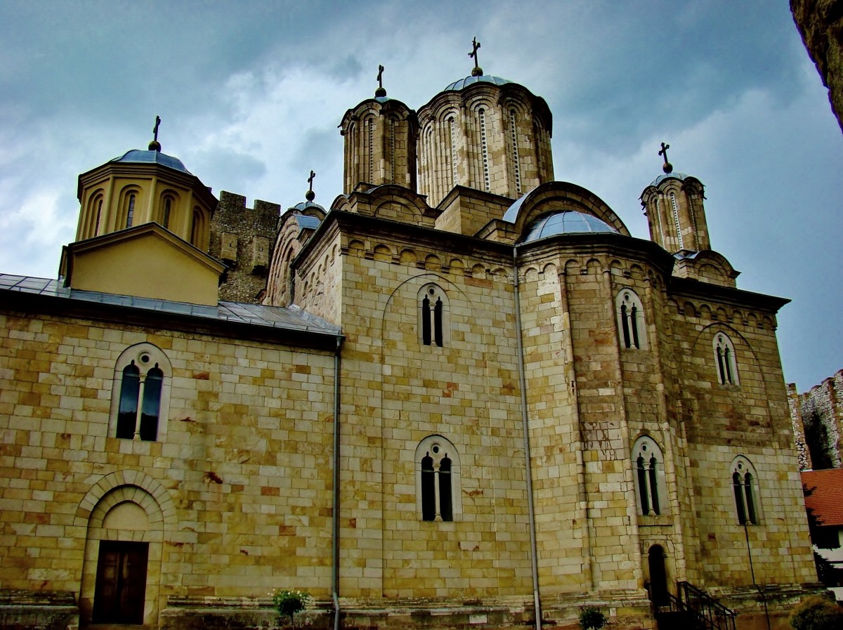 Zdjęcia: Despotovac,Manasija, Gornja Resava, Manasija-kościół św.Trójcy/1406-18/, SERBIA Zdjęcia: Despotovac,Manasija, Gornja Resava, Manasija-kościół św.Trójcy/1406-18/, SERBIA