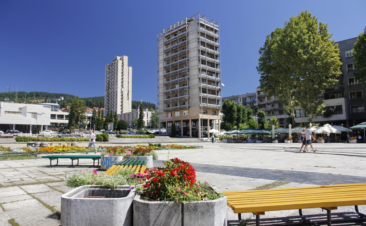 Zdjęcia: Użice, Użice, plac w centrum, SERBIA Zdjęcia: Użice, Użice, plac w centrum, SERBIA
