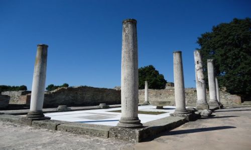 Zdjecie SERBIA / Zajecar / Gamzigrad - Felix Romuliana / Paac Galeriusza - kolumny