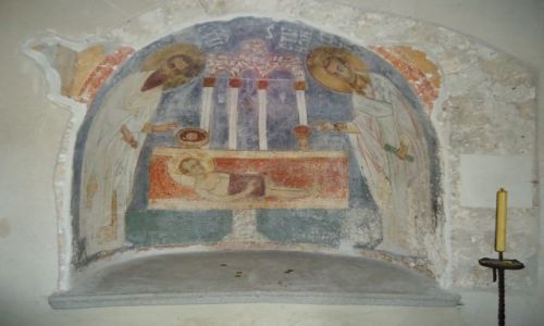Zdjcie SERBIA / Raszka / Studenica / Freski w narteksie