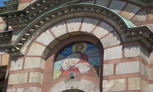 Zdjecie SERBIA / - / Belgrad / Cerkiew w. Marka - tympanon