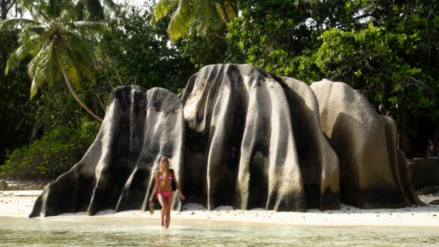 Zdj cia: beach, Anse d'Argent, La digue, SESZELE Zdj cia: beach, Anse d'Argent, La digue, SESZELE