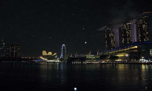 Zdjecie SINGAPUR / Singapur / Marina Bay / Konkurs - Singapur noc