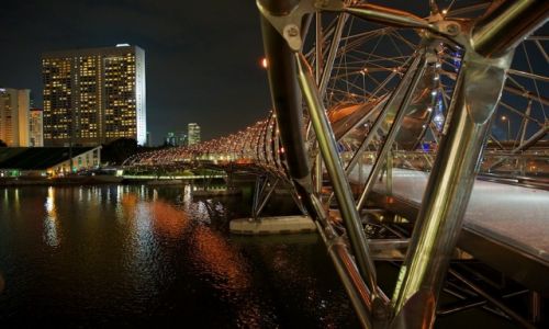 Zdjecie SINGAPUR / Marina Bay / Singapore / Double Helix Bridge