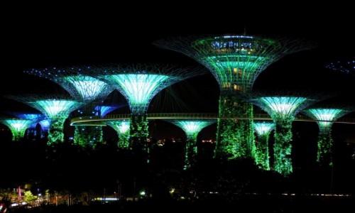 Zdjcie SINGAPUR / pd -wsch Azja / Marina Bay / Gardens by the bay