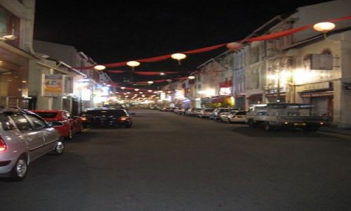 SINGAPUR / dzielnica chiska / uliczka / NOC