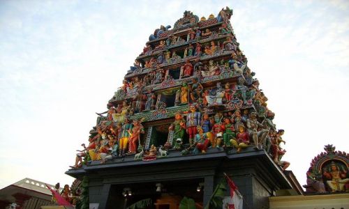 Zdjęcie SINGAPUR / Azja / Singapore / Hinduska świątynia w Chińskiej Dzielnicy
