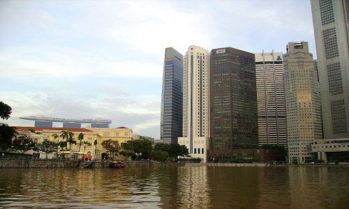 Zdjcie SINGAPUR / Singapore / Singapore River / widok z rzeki