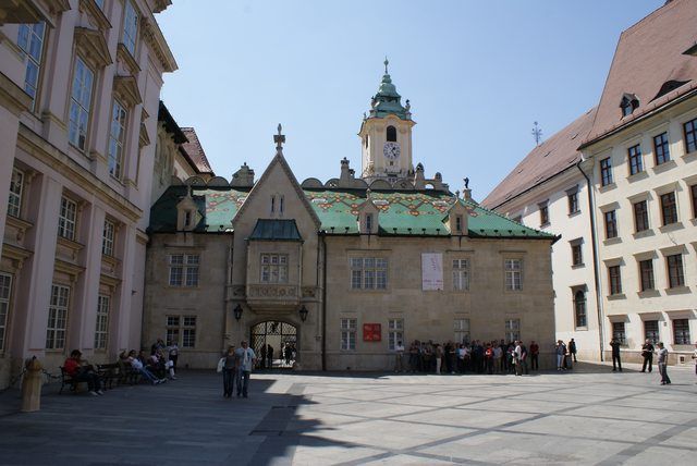 Zdjęcia: Bratysława, Europa Środkowa, Ratusz od drugiej strony, SłOWACJA Zdjęcia: Bratysława, Europa Środkowa, Ratusz od drugiej strony, SłOWACJA