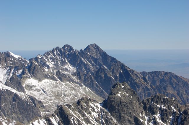 Zdjęcia: Tatry, Widok z Gerlacha na Łomnicę, SłOWACJA Zdjęcia: Tatry, Widok z Gerlacha na Łomnicę, SłOWACJA