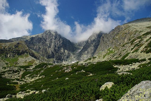 Zdjęcia: Tatry Słowackie, Łomnica w chmurach...., SłOWACJA Zdjęcia: Tatry Słowackie, Łomnica w chmurach...., SłOWACJA